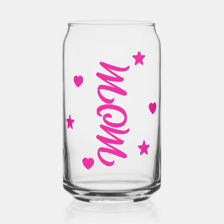 Vaso Mom for Mother's Day Can Glass