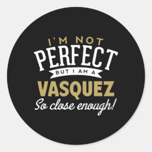 Vasquez Classic Round Sticker