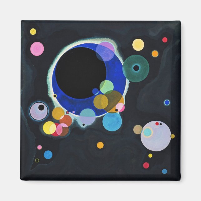 Vassily Kandinsky Several Circles Magnet (Front)