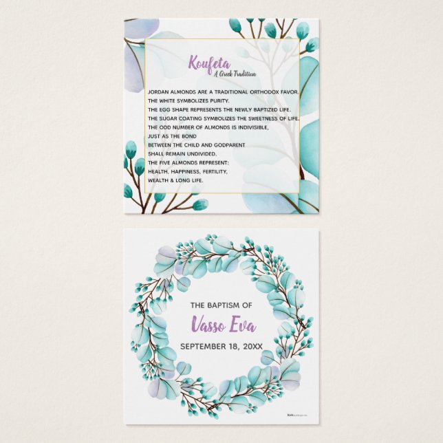 Vasso Koufeta Card (Front & Back)