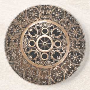 Vatican ancient metal bronze steampunk mysterious coaster