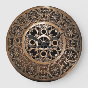 Vatican ancient metal bronze steampunk mysterious large clock