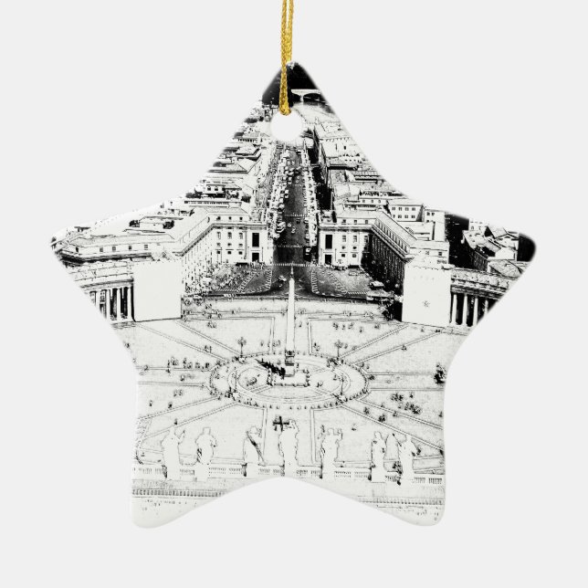 Vatican Ceramic Ornament (Front)