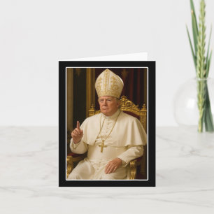 Vatican Christian A New Pope Funny Political Card