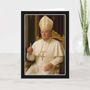 Vatican Christian A New Pope Funny Political Card
