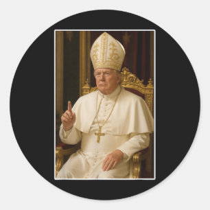 Vatican Christian A New Pope Funny Political Classic Round Sticker