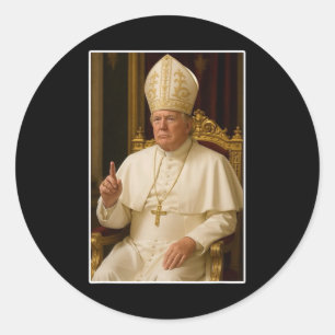 Vatican Christian A New Pope Funny Political Classic Round Sticker