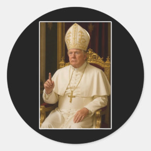Vatican Christian A New Pope Funny Political Classic Round Sticker