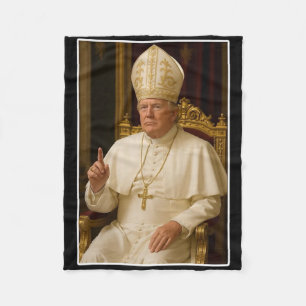 Vatican Christian A New Pope Funny Political Fleece Blanket