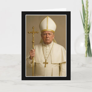 Vatican Christian A New Pope Funny Politics Card