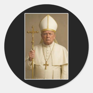 Vatican Christian A New Pope Funny Politics Classic Round Sticker