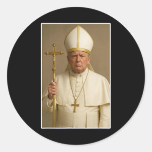 Vatican Christian A New Pope Funny Politics Classic Round Sticker