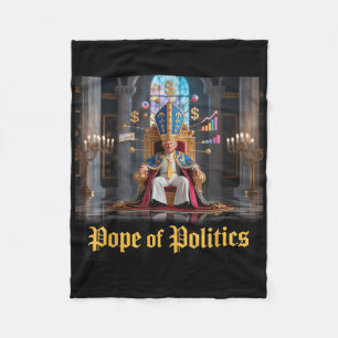 Vatican Christian Pope Of Politics Fleece Blanket