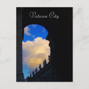 vatican city arch postcard