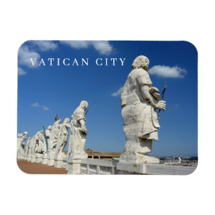Vatican City basilica statues view fridge magnet