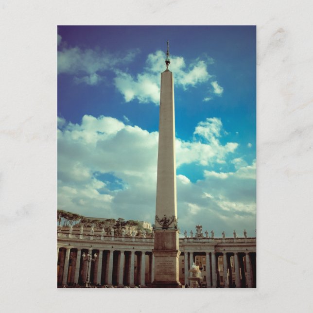 Vatican city column postcard (Front)
