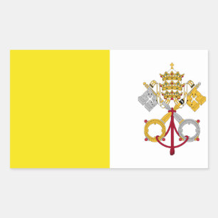 Vatican City flag Rectangular Sticker
