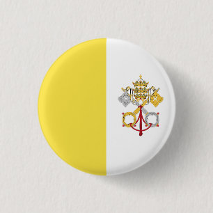 Vatican City Holy See Flag Emblem 3 Cm Round Badge