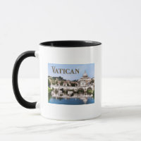 Vatican City Seen from Tiber River text VATICAN