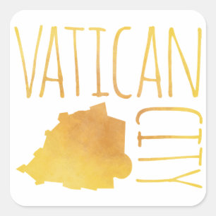 Vatican City Square Sticker
