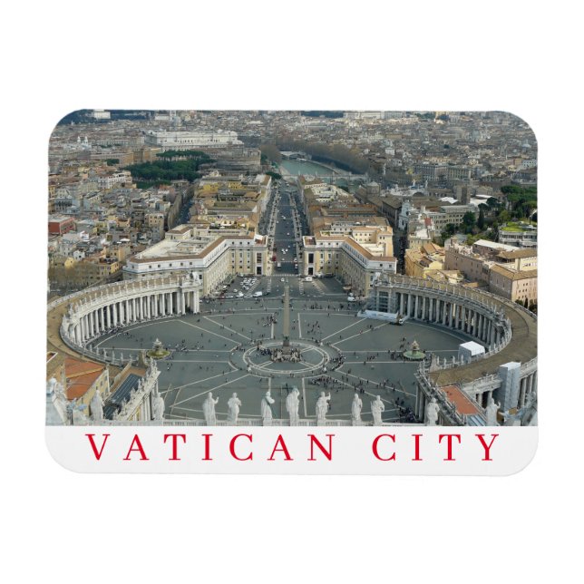 Vatican City St Peter Square view fridge magnet (Horizontal)