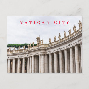 Vatican City St.Peter's Square Colonnade postcard