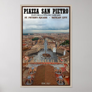Vatican City - St Peters Square View Poster
