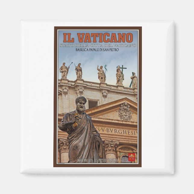 Vatican City Statues Magnet (Front)
