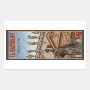 Vatican City Statues Rectangular Sticker