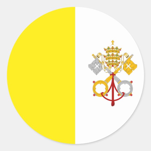 Vatican Classic Round Sticker (Front)