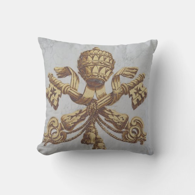 Vatican Coat of Arms (Keys of Saint Peter) Cushion (Front)