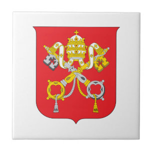 Vatican country coat arms symbol emblem flag ceramic tile