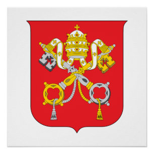 Vatican country coat arms symbol emblem flag poster