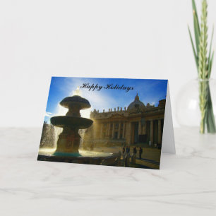 vatican fountain holiday card