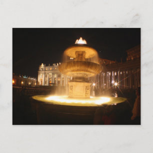 Vatican fountains, Bernini Postcard