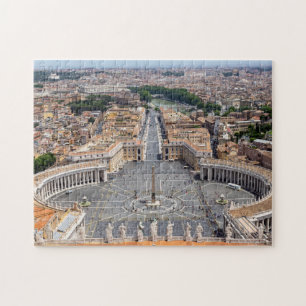 Vatican, Italy: St. Peter's Square aerial view Jigsaw Puzzle