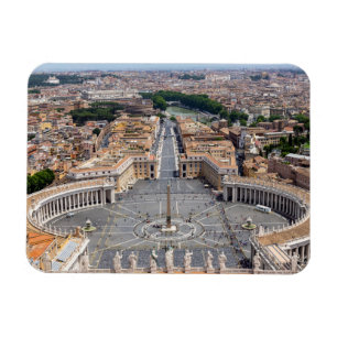 Vatican, Italy: St. Peter's Square aerial view Magnet