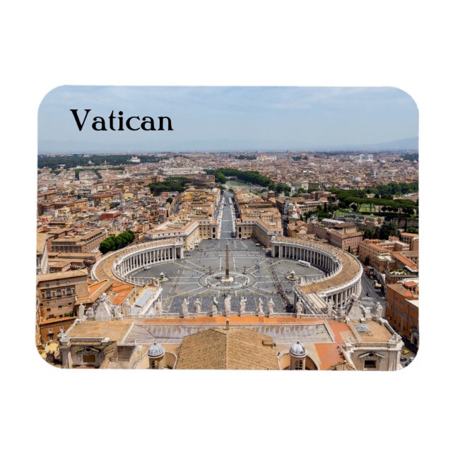Vatican, Italy: St. Peter's Square aerial view Magnet (Horizontal)