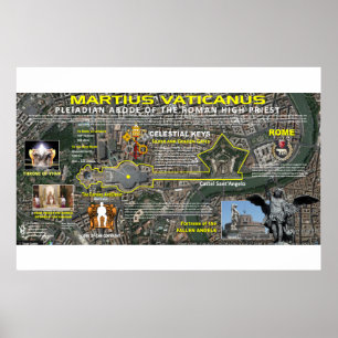 Vatican Martian Star Map-1 Poster