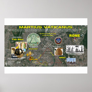 Vatican Martian Star Map-2 Poster