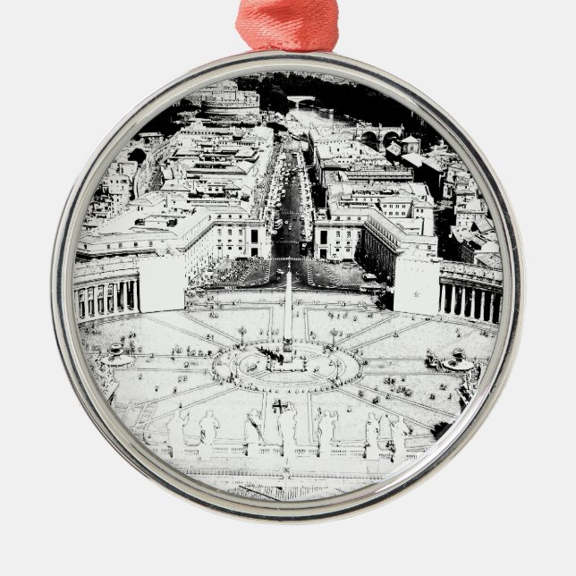 Vatican Metal Ornament (Front)