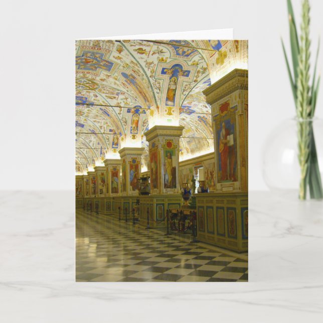 vatican museum hall holiday card (Front)