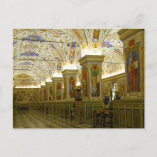 vatican museum hall postcard