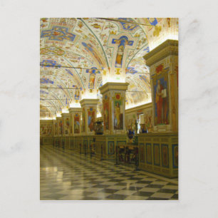 vatican museum hall postcard