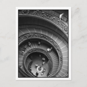 Vatican Museum Spiral Staircase Postcard