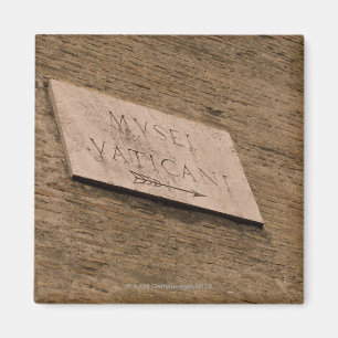 Vatican Museums sign, Rome, Italy Magnet