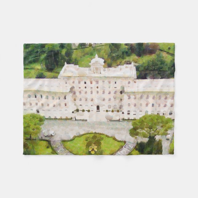 Vatican painting fleece blanket (Front (Horizontal))