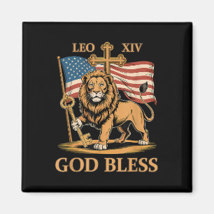 Vatican Pope Leo Xiv - God Bless Pope Leo Xiv Magnet