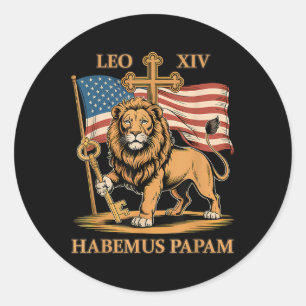 Vatican Pope Leo Xiv - Habemus Papam Classic Round Sticker