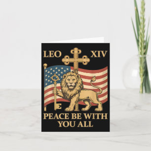 Vatican Pope Leo Xiv - Peace Be With You All  Card